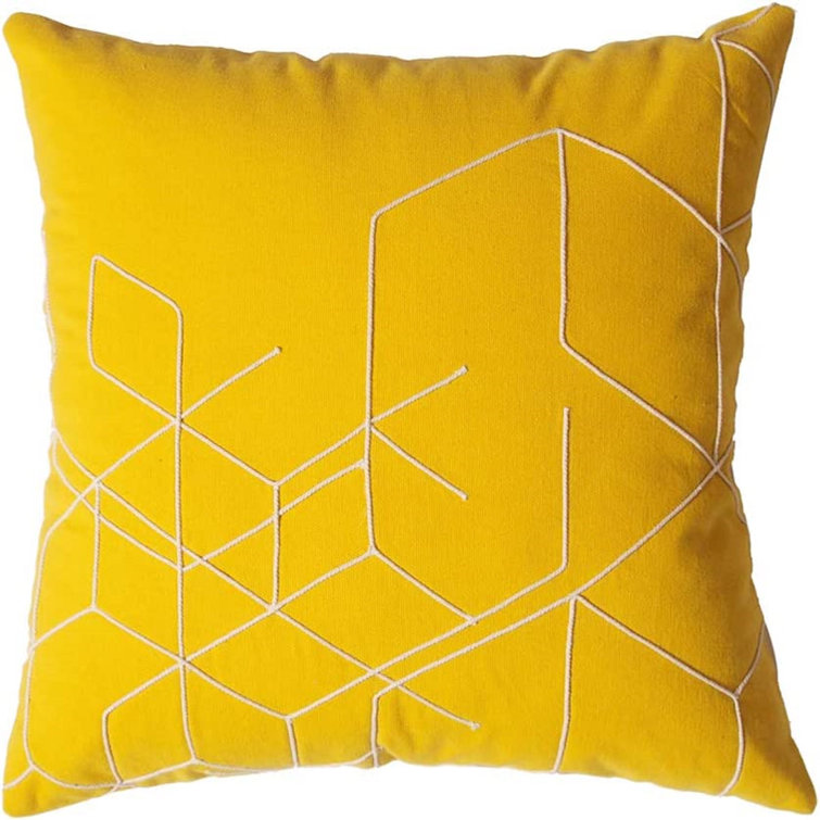 Latitude Run® Embroidered Cotton Pillow Cover Wayfair